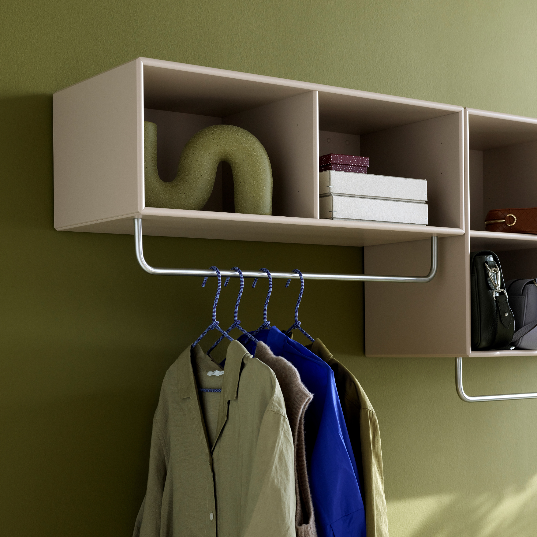Montana Coat Shelf with Clothes Rack